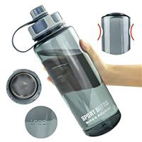 Petfu Sports Water Bottle 1.5 Litre Large Water Bottles with Filter BPA Free Drinks Bottle Personalised Water Jug Leakproof Water Bottle for School, Gym, Work, Camping, Hiking