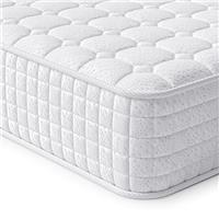 Vesgantti 4FT Small Double Mattress, 10 Inch Hybrid Mattres with Breathable Memory Memory Foam and Individually Pocket Spring - Medium Firm, Grey