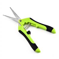 Chilymes Professional Pruning Shears, Trimming Scissors - Straight Tip, Gardening Hand Pruner Pruning Shear, Teflon Coated Precision Blades with Spring-Loaded Comfort Grip Handles