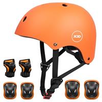 XJD Kids Bike Helmet Protective Gear Set Age 2-13 years Knee Pads Elbow Pads Wrist Guards and Adjustable Skateboard Helmets for Scooter Cycling Roller Skating Boys Girls