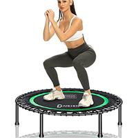 Darchen 200 KG Rebounder Mini Trampoline for Adults, Indoor Small Rebounder Exercise Trampoline for Workout Fitness for Quiet and Safely Cushioned Bounce Adults Kids [100 CM]