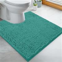 LuxUrux Toilet Lid Cover, Extra-Soft Plush Seat Cloud Washable Shaggy Microfiber Standard Toilet Lid Covers for Bathroom Machine Wash & Dry