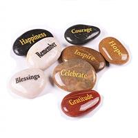 ROCKIMPACT 50PCS HOPE Engraved Inspirational Rocks, Sentimen