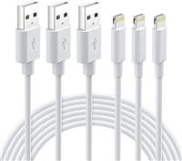 Nikolable iPhone Charger Cable 2M 3Pack, MFi Certified iPhone Lightning Cable, iPhone Charging Cable