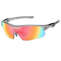 DUCO Polarized Sports Cycling Sunglasses for Men with 5 Interchangeable Lenses for Running Golf Fishing Hiking Baseball 0020