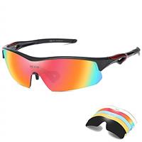 DUCO Polarized Sports Cycling Sunglasses for Men with 5 Interchangeable Lenses for Running Golf Fishing Hiking Baseball 0020