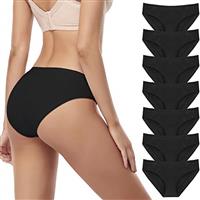 SIMIYA Womens Bikini Briefs, Cotton Knickers Low Rise Hipster Panties Soft Stretchy Female Underwear