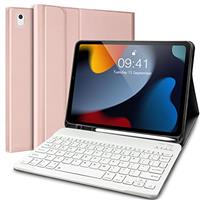 New iPad 10.2 Keyboard Case 8th Gen(2020)/7th Gen(2019), Slim Shell Lightweight Smart Case with Magnetically Detachable Wireless Keyboard for iPad 9th Generation 2021 (A2603/A2604/A2605)