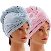 CAIHONG Microfibre Hair Towel, 2 Pack Hair Turbans for Wet H