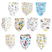 ZHIYE Toddler Infant Baby Bib 100% Cotton Absorbent Bandana