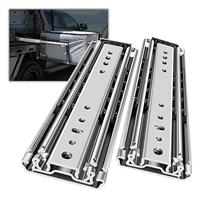 AOLISHENG Heavy Duty Drawer Runners with Lock 1200mm Full Extension Load Capacity 150 Kg Ball Bearing Long Industrial Locking Drawer Slides Side Mount 1 Pair (with Lock, 48 inch (1200mm))