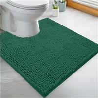 LuxUrux Toilet Lid Cover, Extra-Soft Plush Seat Cloud Washable Shaggy Microfiber Standard Toilet Lid Covers for Bathroom Machine Wash & Dry