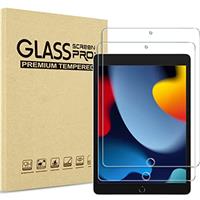 ProCase 1 Pack Screen Protector for iPad 10.2 Inch 9th / 8th / 7th Generation 2021 2020 2019, Tempered Glass Screen Film Guard for iPad 7 / iPad 8 / iPad 9 -Clear