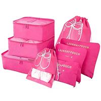 Vicloon Multifunction Packing Cubes - 8 PCS Organizer Packing Bags for Suitcase, Travel Essentials with Shoe Bag, Storage Accessories