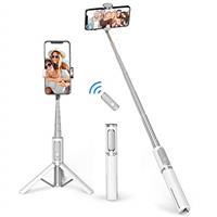 ATUMTEK Selfie Stick Tripod, Extendable 3 in 1 Aluminum Bluetooth Selfie Stick with Wireless Remote for iPhone 13/13 Pro/12/11 Pro/XS Max/XS/XR/X/8/7, Samsung Huawei LG Google Sony Smartphones