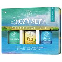 ASAKUKI TOP3 Essential Oils Cozy & Wellness Set