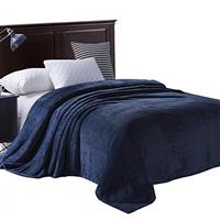 Exclusivo Mezcla Extra Large Fleece Throw Blanket, Soft Jacquard Weave Waffle Pattern Throws for Sofa Settees