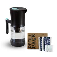 Phox V2 Water Filter | 2.2L Glass Water Filter Jug and Refillable Cartridge Cartridge