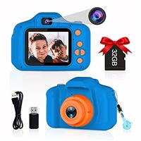 Kids Selfie Camera for Boys Girls Age 3 4 5 6 7 Digital Cameras for Children 12MP Toys Camera with 32G SD Video Camera Camcorder Idea Gifts for Toddler Christmas Birthday Present