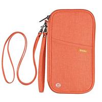 RFID Blocking Family Passport Wallet Holder Waterproof, Travel Document Organizer Credit Card Clutch Bag for Men Women
