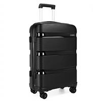 Kono 24 inch Medium Check in Luggage 66L TSA Lock Lightweight Polypropylene Hard Shell Suitcase