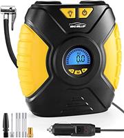 WindGallop Digital Car Tyre Inflator Air Compressor 12v Car Tyre Pump Air Pump for Car Tyres Boot Accessories Automatic Electric Tyre Inflation with Tyre Pressure Gauge Valve Adaptors LED