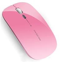 Uiosmuph Q5 Wireless Mouse Rechargeable, Rechargeable Mouse with USB Nano Receiver, 2.4G Cordless Slim Silent Gaming Mouse for Windows PC Laptop Mac MacBook