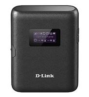 D-Link DWR-933 4G+ LTE-Advanced Cat 6 Wi-Fi Hotspot, 300 Mbps, Portable, Battery-Powered Up to 14 Hours, Dual-Band Wireless AC1200, Unlocked, Black