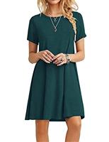 MOLERANI Summer Dresses for Women UK Casual T-Shirt Dress Short Sleeve Ladies Beach Dress