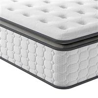 Vesgantti European Small Single Mattress 80x200 cm - 10.6 Inch Pocket Sprung Mattress with Breathable Foam and Individually Pocket Spring - Medium, Upgraded Pillow Top