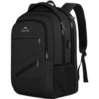 MATEIN Laptop Backpack, 17 Inch College Backpack for High School, Large Travel Backpack Water Resistant Laptop Bag Business Work with USB Charger Port, Anti Theft TSA Rucksack for Men Women