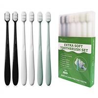 EasyHonor Extra Soft Toothbrush for Sensitive Gums, Micro-Nano Manual Toothbrush with 20000 Soft Floss Bristles.