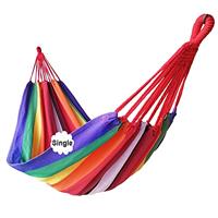 GOCAN Brazilian Double Hammock 2 0r 1 Person Extra Large Canvas Cotton Hammock for Patio Porch Garden Backyard Outdoor and Indoor