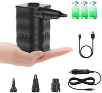 Woowind Electric Pump for Inflatables 4.5kPa Rechargeable Electric Air Pump for Airbed,Paddling Pool,Mattress,Pool Floats,Boats With 5 Nozzles for Fast Inflation/Deflation - Kona Air