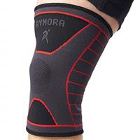 Rymora Knee Support Brace Compression Sleeves - Choice of Pair or Single - for Joint Pain, Arthritis, Ligament Injury, Meniscus Tear, ACL, MCL, Tendonitis, Running, Squats, Sports