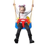 IFOYO Kids Swing Seat, 3 In 1 Toddler Swing Chair Secure Swing Seat Detachable Swing Seat High Back Swing Set for Playground Indoor Outdoor