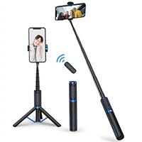 ATUMTEK Selfie Stick Tripod, Extendable 3 in 1 Aluminum Bluetooth Selfie Stick with Wireless Remote for iPhone 13/13 Pro/12/11 Pro/XS Max/XS/XR/X/8/7, Samsung Huawei LG Google Sony Smartphones