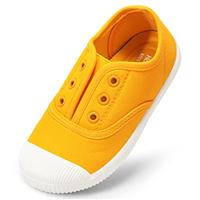Unisex Kids Canvas Shoes Toddlers Sneakers Breathable Slip-on Trainers Pumps Plimsoles for Boy and Girls