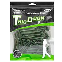 THIODOON Golf tees Less Friction Wooden Tees Training for Golfer Professional Natural Wood Golf tees Bulk 100 Count Golfing Tees