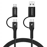 aceyoon Micro USB Cable 2 Pack, 1ft Android Charger Cable 3A