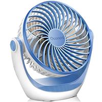 OCOOPA USB Fan, USB Desk Fan Table Fan with Strong Airflow & Quiet Operation, Portable Cooling Fan Speed Adjustable 360Rotatable Head for Home Office Bedroom Table and Desktop