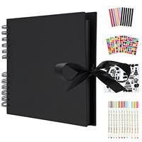 AIOR Photo Album Scrapbook, Memory Book 80 Pages Craft Paper, DIY Handmade Scrapbook Album