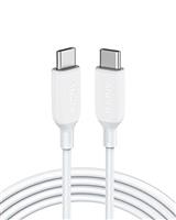 Anker USB C to USB C Charger Cable (6ft/1.8m), 100W USB 2.0 Type C Cable, Fast Charging Power for iP