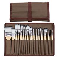 Artecho Art Paint Brushes Set for Watercolor, Acrylic, Oil, Rock Painting, Nail Brush, 24 Different Sizes with Organizing Case for Artists, Adults & Kids