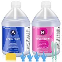 Epoxy Resin Crystal Clear Kit- 32oz/950ml - Casting Resin for Jewellery DIY Resin Coating Easy Cast Epoxy, with Instructions/Bonus Sticks/Graduated Cups/Beak