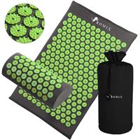 ROMIX Acupressure Mat and Pillow Set, Acupuncture Mat for Back, Neck, Feet Pain Relief Muscle Relaxation Stress Reduction Wellness Therapy, Spike Massage Mattress with Carry Bag for Men Women