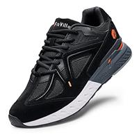 FitVille Mens Extra Wide Fit Trainers Comfortable Running Sneakers Lightweight Walking Shoes for Flat Feet Plantar Fasciitis - Rebound Core