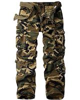 Jessie Kidden Women's Tactical Pants, Camouflage Army Military Cargo Work Pants with 8 Pockets, Adjustable Hem, Ripstop Fabric, for Hiking, Fishing, Outdoor Activities
