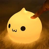 ZKLiLi Cute Mushroom Lamp LED Night Light Kids Room, Kids Room Squishy Silicone Mushroom Color Change Light Rechargeable, Toddler Night Light Decoration for Bedroom, Gifts for Baby Girls and Boys