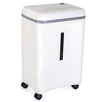 WOLVERINE Super Micro Cut High Security Level P-5 Ultra Quiet Paper/Credit Card Home Office Shredder with 17-Litre gallons Pullout Waste Bin (White)